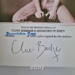 Clive Barker's Shadows In Eden 1st Edition Signed By Author In Slipcase