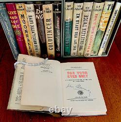 Complete James Bond Set In First Editions, Signed, Ian Fleming