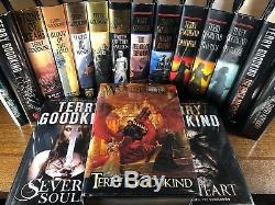 Complete Series SWORD OF TRUTH Terry Goodkind 3 SIGNED 1st/ First HC Lot Wizards