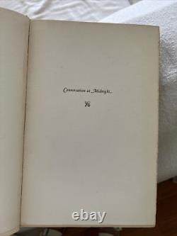 Conversation At Midnight First Edition, Signed and Numbered, Uncut pages