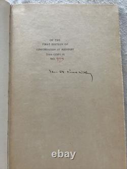 Conversation At Midnight First Edition, Signed and Numbered, Uncut pages