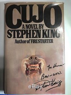 Cujo by Stephen King SIGNED 1981 First Edition Viking Hardcover withDJ