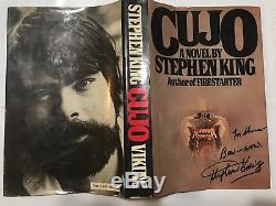 Cujo by Stephen King SIGNED 1981 First Edition Viking Hardcover withDJ