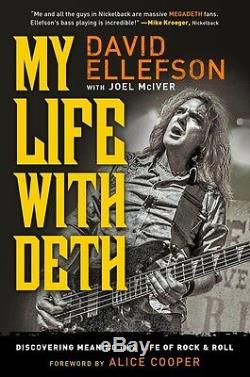 DAVID ELLEFSON My Life with Deth SIGNED book with deluxe leather Box MEGADETH