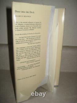 DOOR INTO THE DARK Seamus Heaney SIGNED 1st Edition POEMS Nobel Prize POETRY