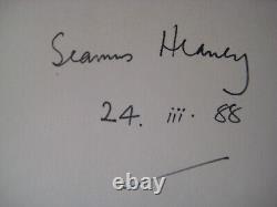 DOOR INTO THE DARK Seamus Heaney SIGNED 1st Edition POEMS Nobel Prize POETRY