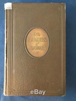 DUKE KAHANAMOKU Signed 1925 Book Builders of Hawaii 1st Ed Hawaiiana Surfing
