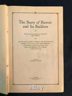 DUKE KAHANAMOKU Signed 1925 Book Builders of Hawaii 1st Ed Hawaiiana Surfing