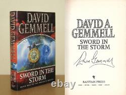David A Gemmell Sword in the Storm Signed 1st/1st (1998 First Edition DJ)