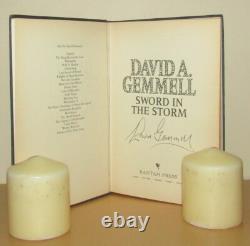 David A Gemmell Sword in the Storm Signed 1st/1st (1998 First Edition DJ)