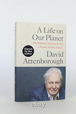 David Attenborough SIGNED A Life on Our Planet First Edition 1st Autograph