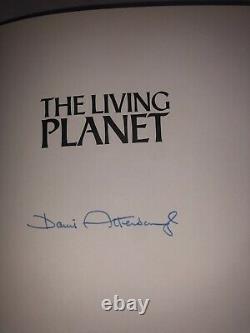 David Attenborough SIGNED The Living Planet Hardback 1st edition Reprint Nature