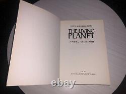 David Attenborough SIGNED The Living Planet Hardback 1st edition Reprint Nature