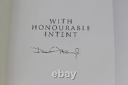 David Attenborough Signed With Honourable Intent First Edition 2017 Collins