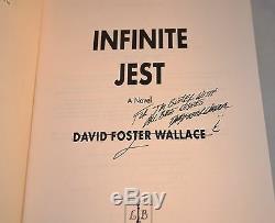 David Foster Wallace SIGNED & Inscribed Infinite Jest First Edition