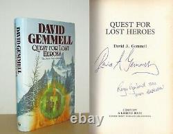 David Gemmell Quest for Lost Heroes Signed 1st/1st (1990 First Edition DJ)