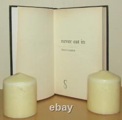 David Leddick Never Eat In Signed 1st/1st (1999 First Edition DJ)