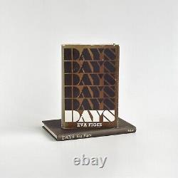 Days. 1st Edition, First Printing, SIGNED. Eva Figes. 1974