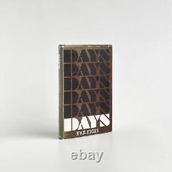 Days. 1st Edition, First Printing, SIGNED. Eva Figes. 1974