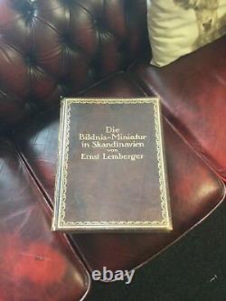 Die Bildnis-miniatur In Skandinavien Von Ernst Lemberger 1912 Leather Tome