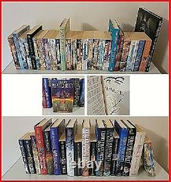Discworld Signed Set 46 Books Bundle Terry Pratchett 1st Editions Hardbacks