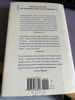 Disgrace by J. M. Coetzee SIGNED (inscription) 1st Edition B1229