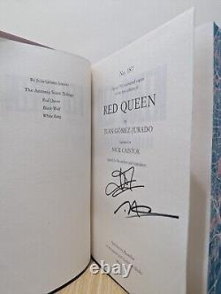 Double Signed-Numbered- 1st Edition-Red Queen by Juan Gómez-Jurado-Sprayed-New