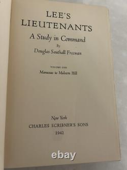 Douglas Southall Freeman Lee's Lieutenants 1st Volume 1st Edition Signed