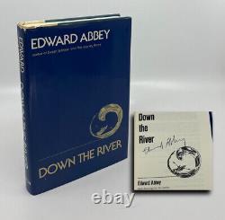 Down The River Edward Abbey SIGNED 1st Edition First Printing HC/DJ NF/NF