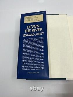 Down The River Edward Abbey SIGNED 1st Edition First Printing HC/DJ NF/NF