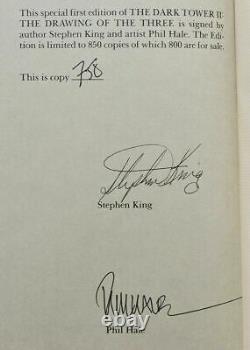 Drawing of the Three STEPHEN KING Signed Limited First Edition Dark Tower