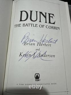 Dune Battle For Corrin Signed 1st Edition Slight Damage to Dusk Jacket Dune Battle For Corrin Signed 1st Edition Slight Damage to Dusk Jacket