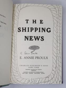 E Annie Proulx / THE SHIPPING NEWS Signed 1st Edition 1993