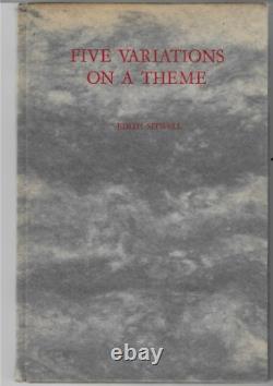 EDITH SITWELL Five Variations on a Theme 1933 1st SIGNED ASSOCIATION PRES