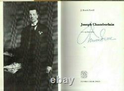 ENOCH POWELL (Signed) JOSEPH CHAMBERLAIN - 1st EDITION HB/DW (1977)
