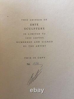 ERTE Sculpture Book, Limited Edition, signed and numbered