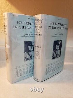 EXPERIENCES IN WORLD WAR John Pershing SIGNED 1st Edition WWI History SET 2 Vol