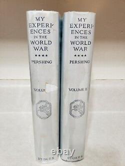 EXPERIENCES IN WORLD WAR John Pershing SIGNED 1st Edition WWI History SET 2 Vol