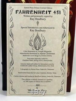 Easton Press Ray Bradbury Fahrenheit 451 Signed Limited 700 Slipcase SEALED