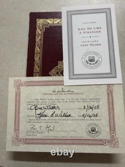 Easton Press Signed 1st Edition'Kiss Me Like a Stranger' by Gene Wilder #1650