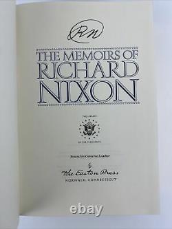 Easton Press The MEMOIRS OF RICHARD NIXON SIGNED 1st Edition Leather Bound