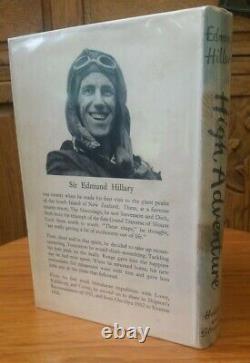 Edmund Hillary High Adventure (1st edition, signed by George Lowe)