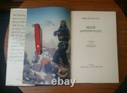 Edmund Hillary High Adventure (1st edition, signed by George Lowe)