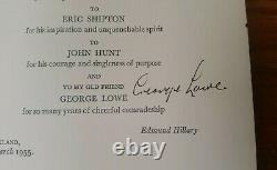 Edmund Hillary High Adventure (1st edition, signed by George Lowe)