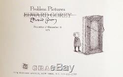 Edward Gorey Graham Gallery Exhibition Announcement 1975-SIGNED BY GOREY-RARE