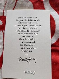 Edward Gorey / Interpretive Series Dogear Wryde Postcards Signed 1st ed 1979