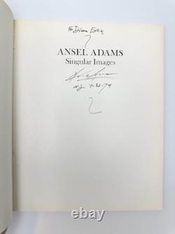 Edwin Land / Ansel Adams Singular Images Signed 1st Edition 1974