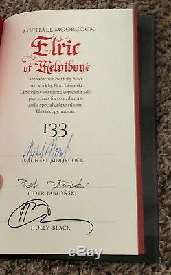 Elric of Melnibone SIGNED Michael Moorcock Centipede Matching #' HCs IN HAND NOW