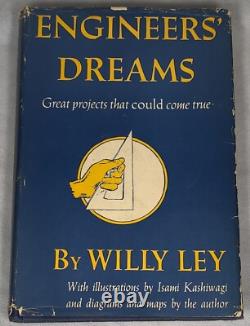 Engineer's Dreams 1954 Willy Ley 1st Edition 2nd Printing SIGNED