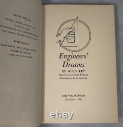 Engineer's Dreams 1954 Willy Ley 1st Edition 2nd Printing SIGNED